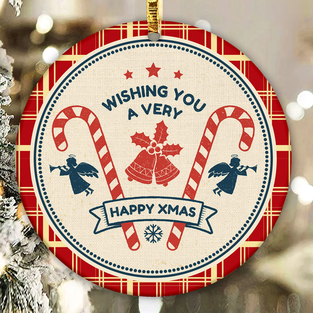 Gnome Angel Christmas Ornament PNG for Sublimation, Angel Round Ornament Design, Digital Download Sublimation CaldwellArt 