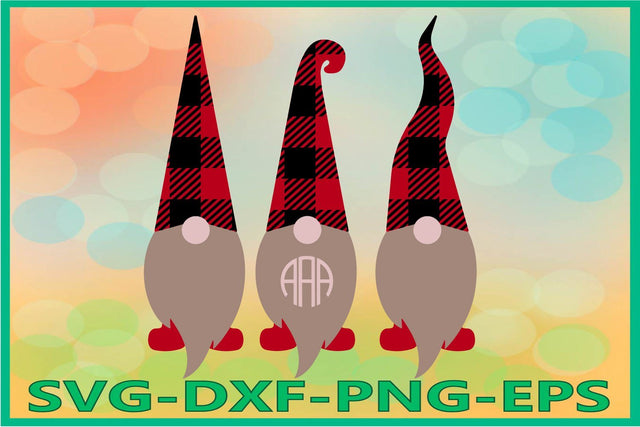 Gnome Buffalo Plaid Svg SVG AlexSVGStudio 