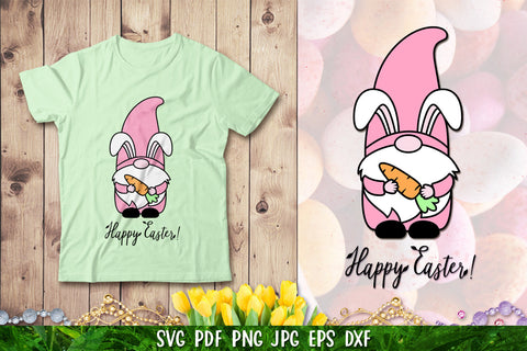 Gnome Bunny SVG,Easter Gnome SVG,Happy Easter SVG SVG goodfox86 