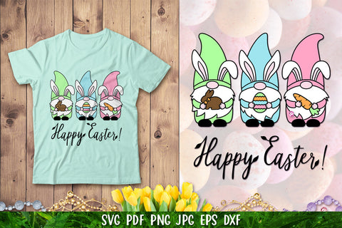 Gnome Bunny SVG,Easter Gnome SVG,Happy Easter SVG SVG goodfox86 