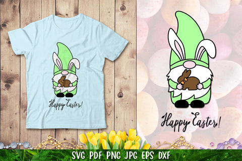 Gnome Bunny SVG,Easter Gnome SVG,Happy Easter SVG SVG goodfox86 