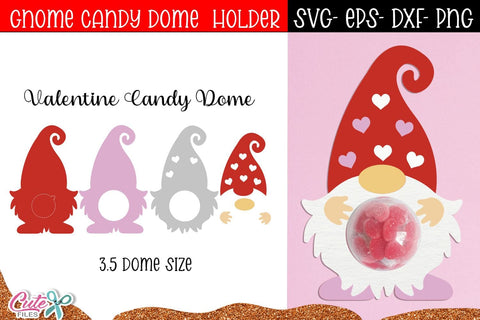 Gnome Candy Dome | Valentines day SVG SVG Cute files 