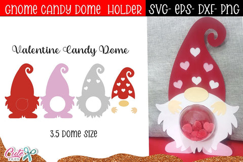 Gnome Candy Dome | Valentines day SVG SVG Cute files 