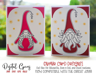 Gnome, Christmas card designs SVG Digital Gems 