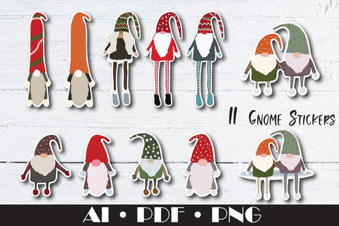 Gnome clipart, Gnome Stickers Sublimation Natasha Prando 