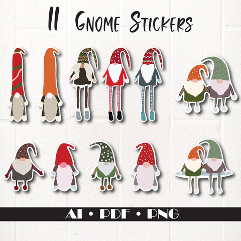 Gnome clipart, Gnome Stickers Sublimation Natasha Prando 