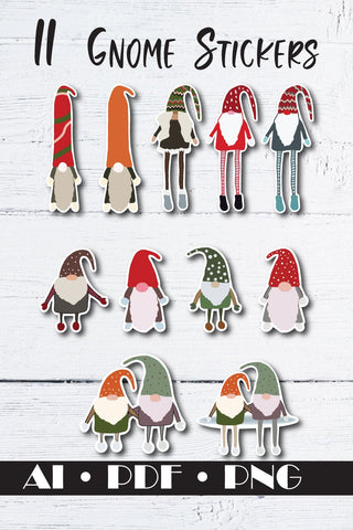 Gnome clipart, Gnome Stickers Sublimation Natasha Prando 