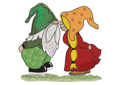 Gnome Couple Machine Embroidery Design Embroidery/Applique DESIGNS Angie 
