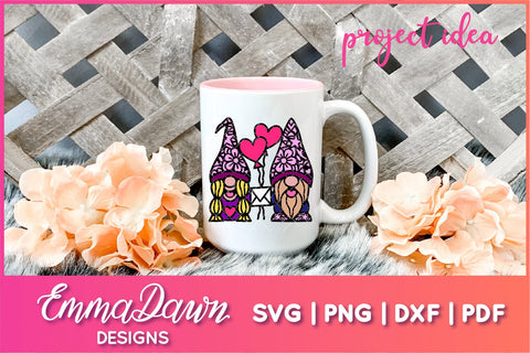 Gnome Couple SVG, Gnome Lovers SVG SVG Emma Dawn Designs 