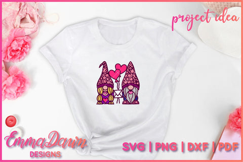 Gnome Couple SVG, Gnome Lovers SVG SVG Emma Dawn Designs 