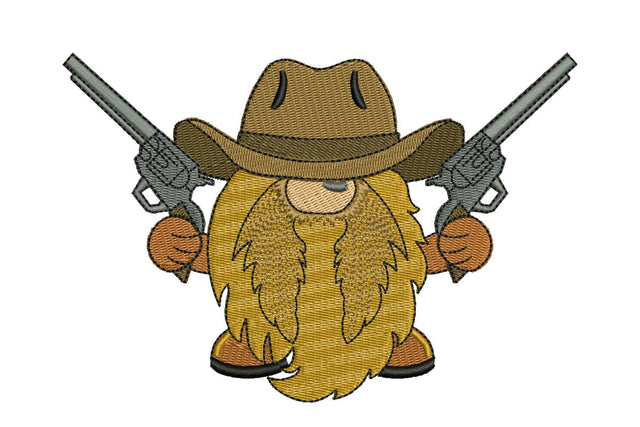Gnome Cowboy Embroidery Design, Halloween embroidery design, Fall embroidery design, spooky season, machine embroidery file Embroidery/Applique DESIGNS NextEmbroidery 
