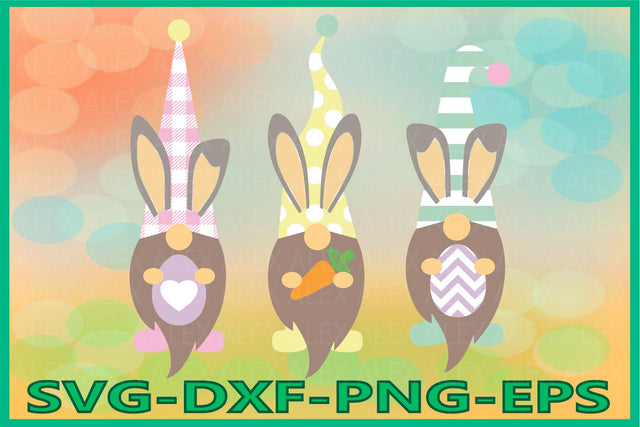 Gnome, Easter, Easter Bunny Gnome Svg, Bunny SVG AlexSVGStudio 