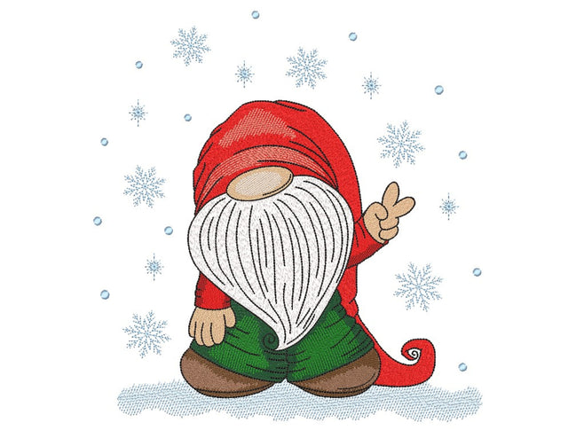 Gnome Embroidery Design, 4 sizes, Instant Download Embroidery/Applique DESIGNS Nino Nadaraia 