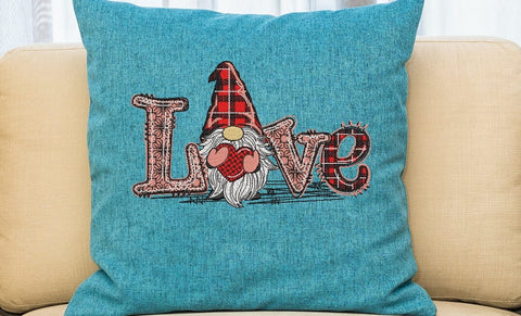 Gnome embroidery design, Love embroidery design. Embroidery/Applique DESIGNS ArtEMByNatalia 