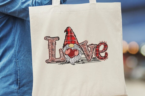 Gnome embroidery design, Love embroidery design. Embroidery/Applique DESIGNS ArtEMByNatalia 