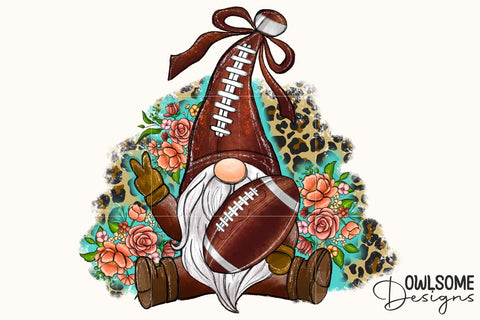 Gnome Football PNG Sublimation Sublimation Owlsome.Designs 