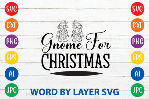 Gnome For Christmas, Gnome SVG Cut File SVG Rafiqul20606 