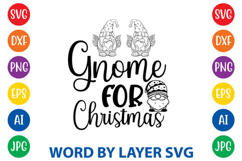 Gnome For Christmas | Gnome SVG Cut File SVG Rafiqul20606 