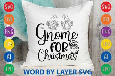 Gnome For Christmas | Gnome SVG Cut File SVG Rafiqul20606 