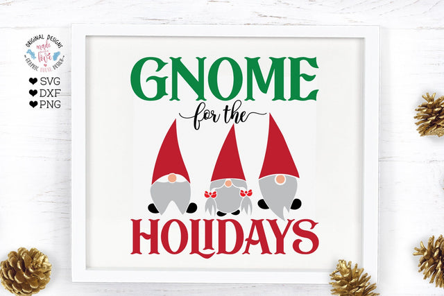 Gnome For the Holidays Cut File SVG Graphic House Design 