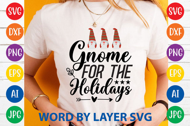 Gnome For The Holidays, Gnome SVG Cut File SVG Rafiqul20606 