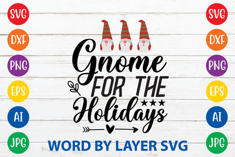 Gnome For The Holidays, Gnome SVG Cut File SVG Rafiqul20606 