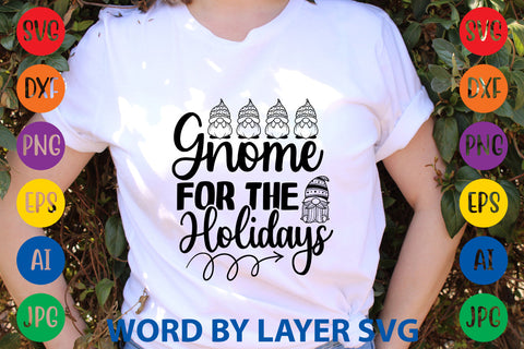 Gnome For The Holidays, Gnome SVG Design SVG Rafiqul20606 