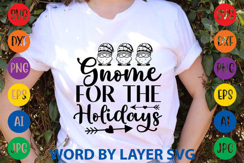 Gnome For The Holidays, Gnome SVG Design SVG Rafiqul20606 