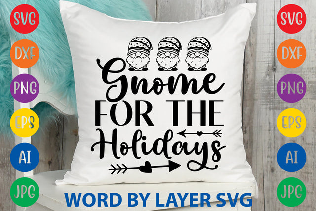 Gnome For The Holidays, Gnome SVG Design SVG Rafiqul20606 