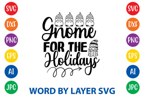 Gnome For The Holidays, Gnome SVG Design SVG Rafiqul20606 