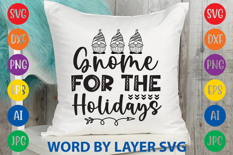 Gnome For The Holidays, Gnome SVG Design SVG Rafiqul20606 