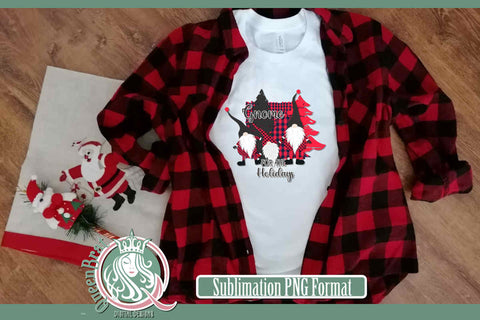 Gnome For The Holidays Sublimation Sublimation QueenBrat Digital Designs 