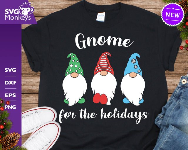 Gnome For The Holidays Svg, Christmas Gnome Svg, Gnomes Svg SVG SvgMonkeys 
