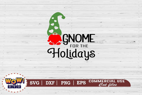 Gnome for the holidays svg, Gnome svg, Christmas svg, Santa svg, Dxf, Png SVG Wowsvgstudio 