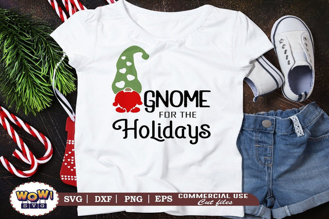 Gnome for the holidays svg, Gnome svg, Christmas svg, Santa svg, Dxf, Png SVG Wowsvgstudio 