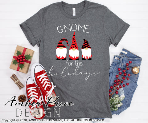 Gnome for the holidays SVG PNG DXF | Christmas Gnomes SVG SVG Amber Price Design 