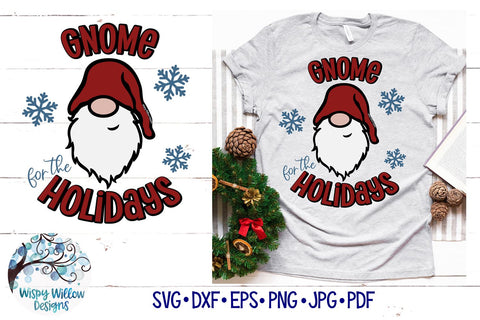 Gnome For The Holidays SVG SVG Wispy Willow Designs 