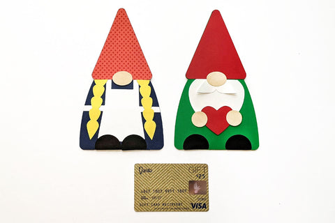 Gnome Gift Card Holder SVG Duo 3D Paper Risa Rocks It 