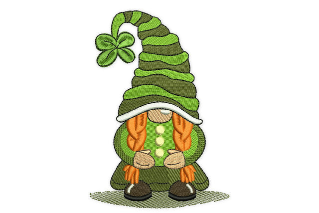 Gnome Girl Patricks Day Embroidery Designs, Holiday Embroidery Designs Embroidery/Applique DESIGNS NextEmbroidery 
