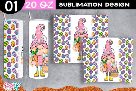 Gnome Girl Sublimation Tumbler PNG Sublimation Cute files 