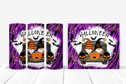 Gnome Halloween Tumbler Sublimation I 20 Oz Halloween Tumbler PNG Sublimation Happy Printables Club 