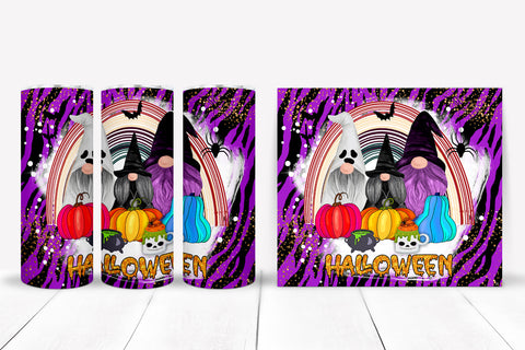 Gnome Halloween Tumbler Sublimation I 20 Oz Tumbler PNG Sublimation Happy Printables Club 