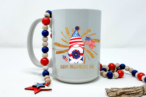 Gnome Happy Independence Day Patriotic Sublimation Sublimation Happy Printables Club 