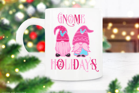 Gnome Holidays Sublimation I Pink Christmas Sublimation Sublimation Happy Printables Club 