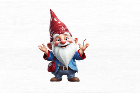 Gnome Independence Day Clipart Sublimation Regulrcrative 