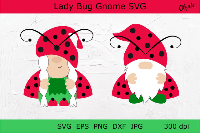 Gnome Ladybug SVG. Lady Bug SVG SVG Olga Terlyanskaya 
