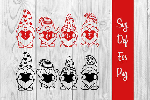 Gnome love, gnomes valentine, valentine svg SVG dadan_pm 
