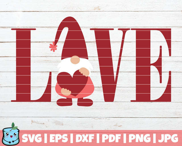 Gnome Love SVG MintyMarshmallows 