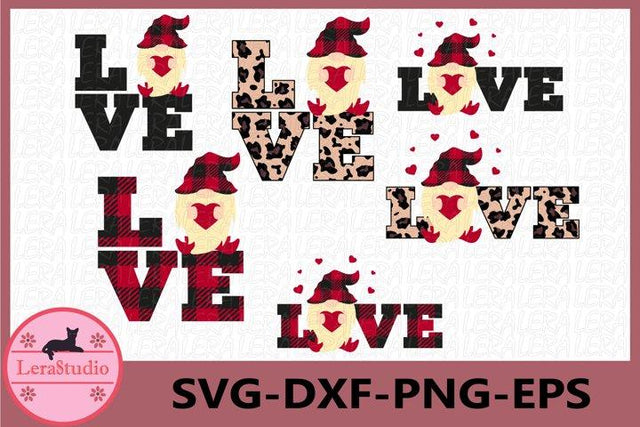 Gnome Love Svg SVG Lerastudio 