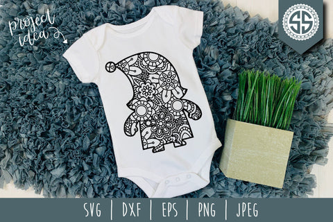 Gnome Mandala Zentangle Mini Bundle 1 Set of 6 - SVG SVG SavoringSurprises 